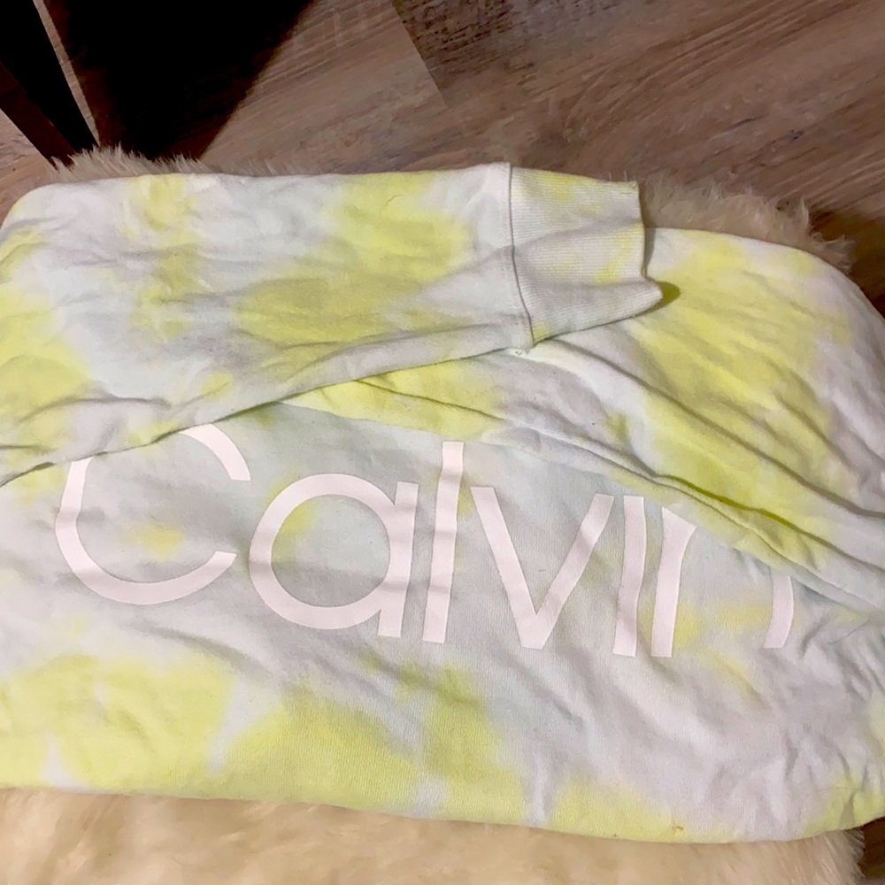 Calvin tie-dye sweatshirt with hood